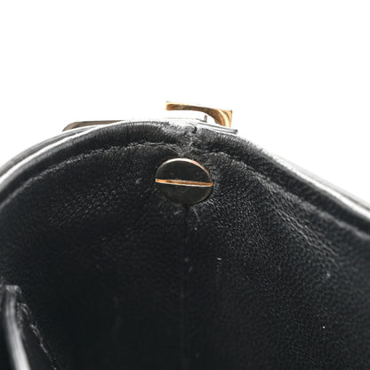 Valentino Garavani Brushed Calfskin Rockstud Flip Lock Chain Shoulder Bag Black 11 of 15