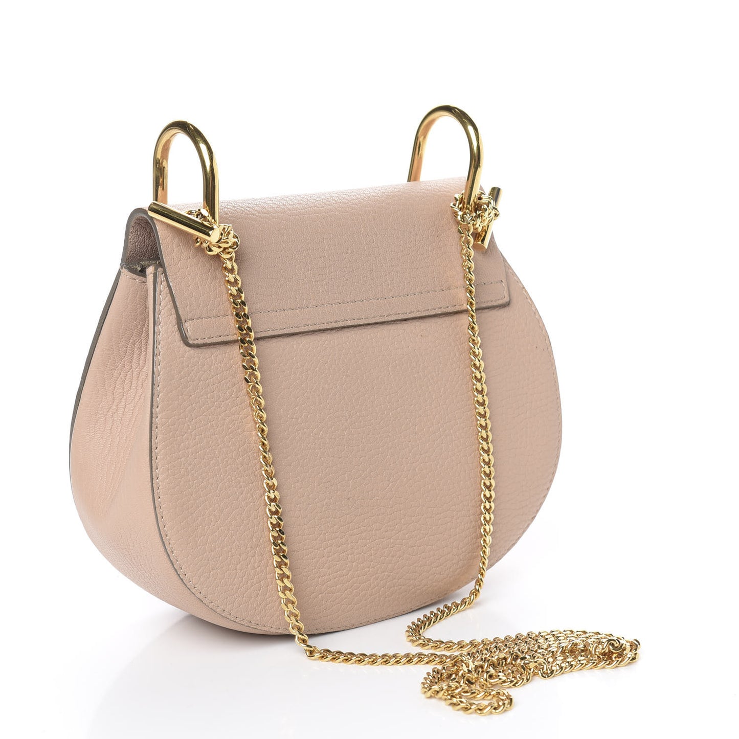 Grained Lambskin Mini Drew Shoulder Bag Biscotti Beige