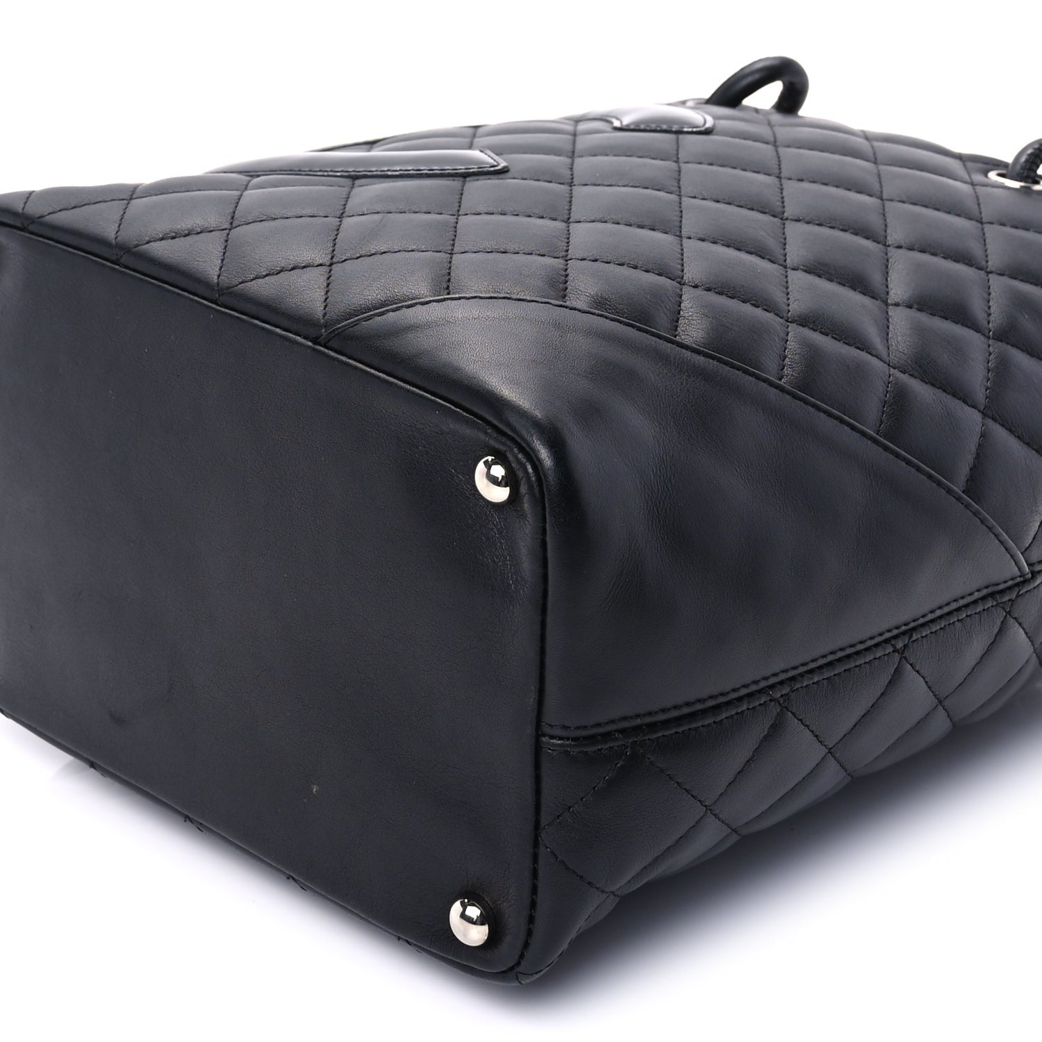 Chanel Calfskin Quilted Medium Cambon Tote Black 8 of 8