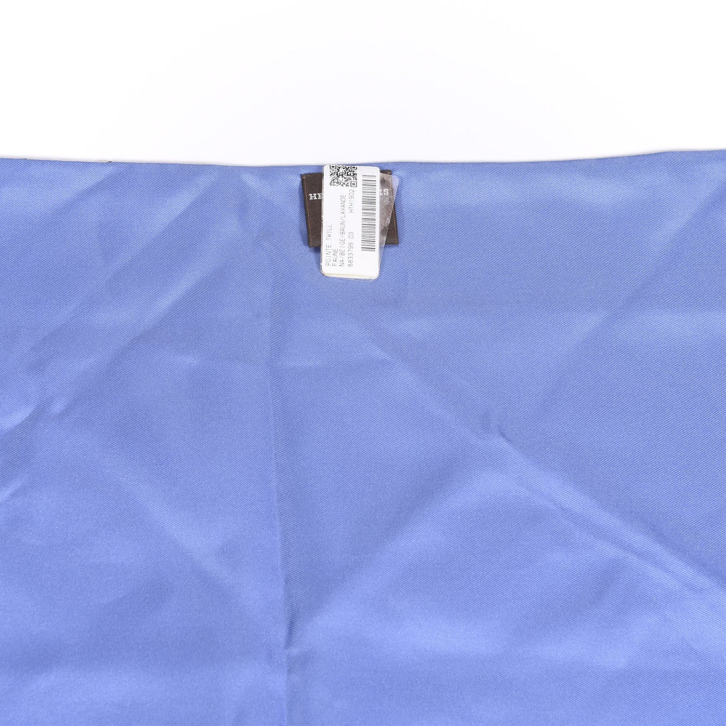 Silk Faune Giant Pointe Triangle Scarf Beige Brun Lavande