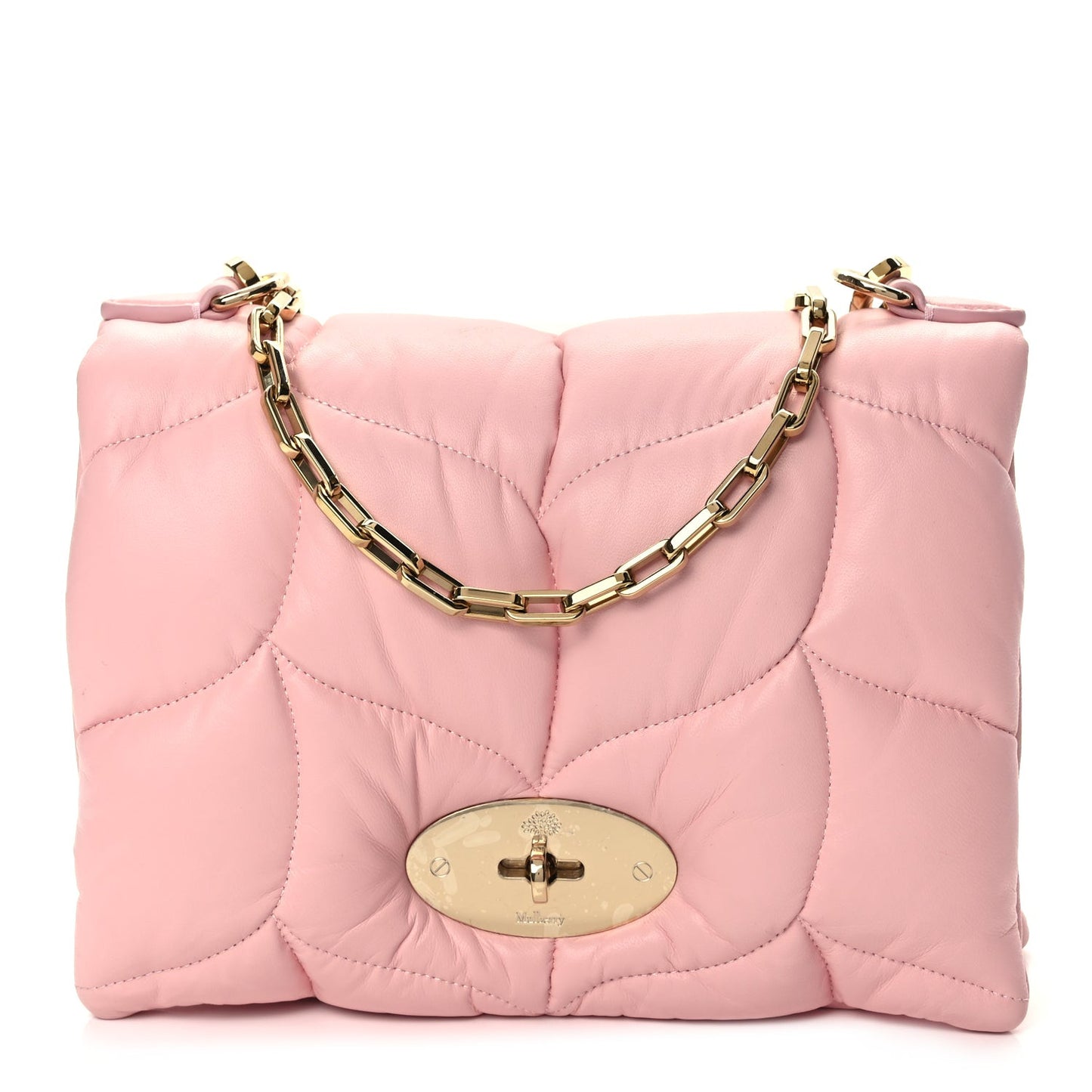 Nappa Pillow Quilted Little Softie Bag Powder Rose