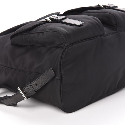Prada Tessuto Nylon Saffiano Medium Backpack Black 7 of 9