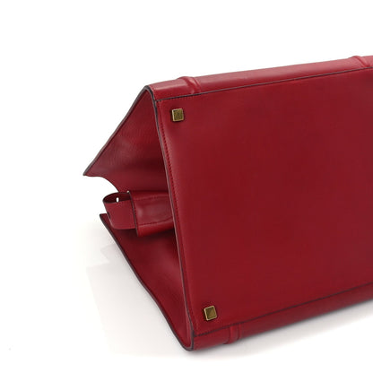Celine Supple Calfskin Medium Phantom Luggage  Red 7 of 8
