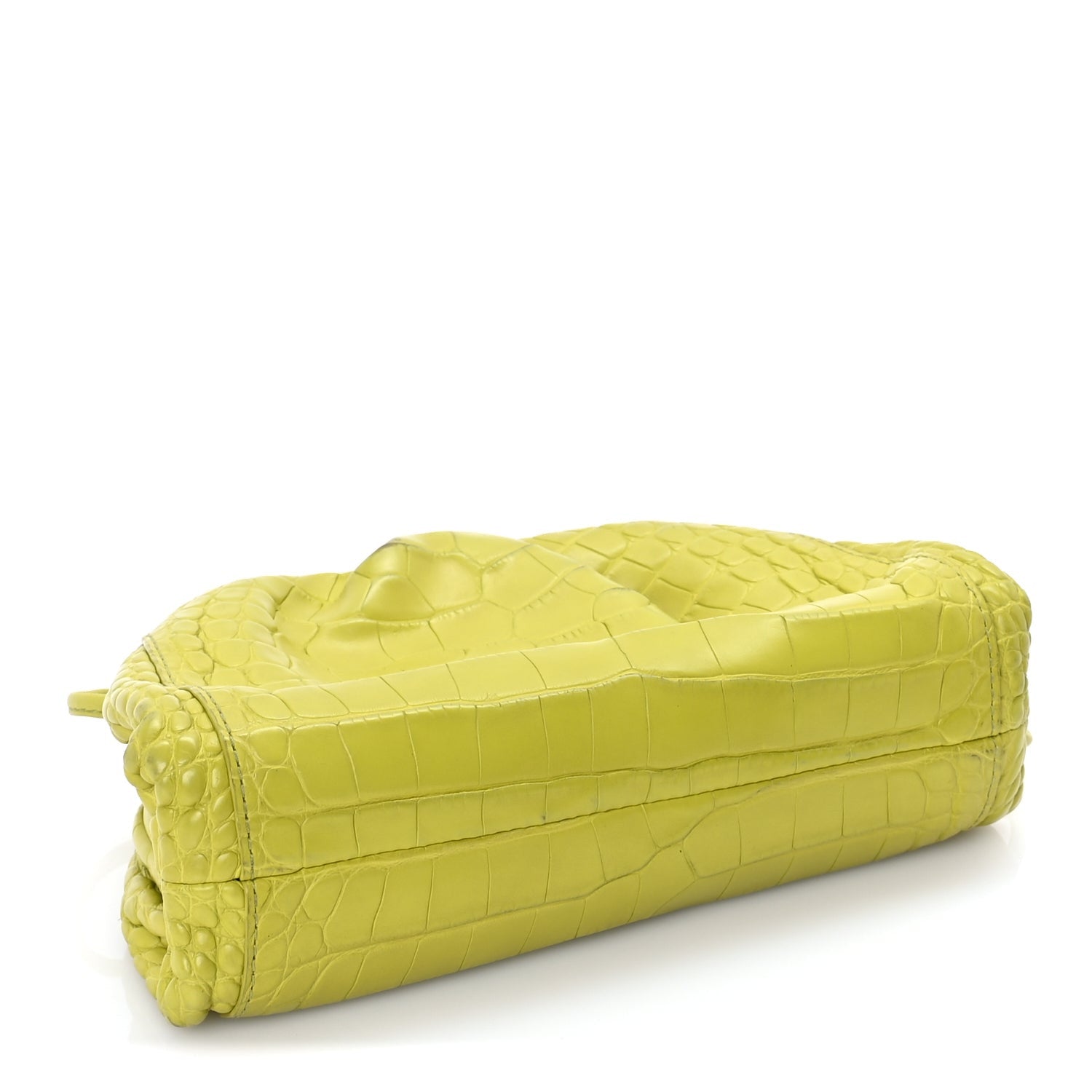 Bottega Veneta Crocodile The Mini Pouch Clutch Kiwi 3 of 7
