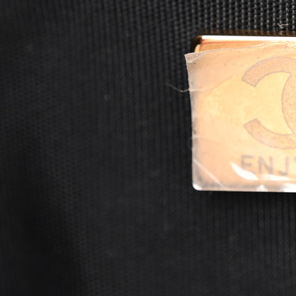 Chanel Calfskin Quilted Fringe Small Shopping Bag Black 7 of 10