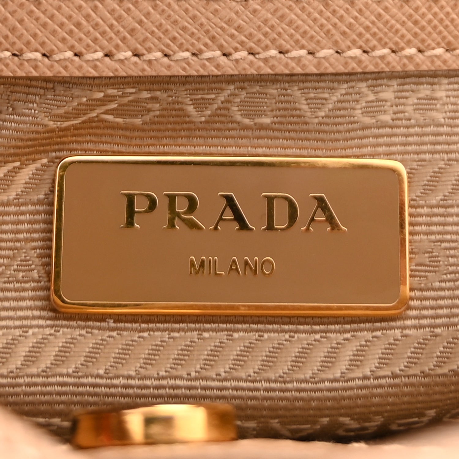 Prada Saffiano Lux Medium Tote  Sabbia 5 of 8