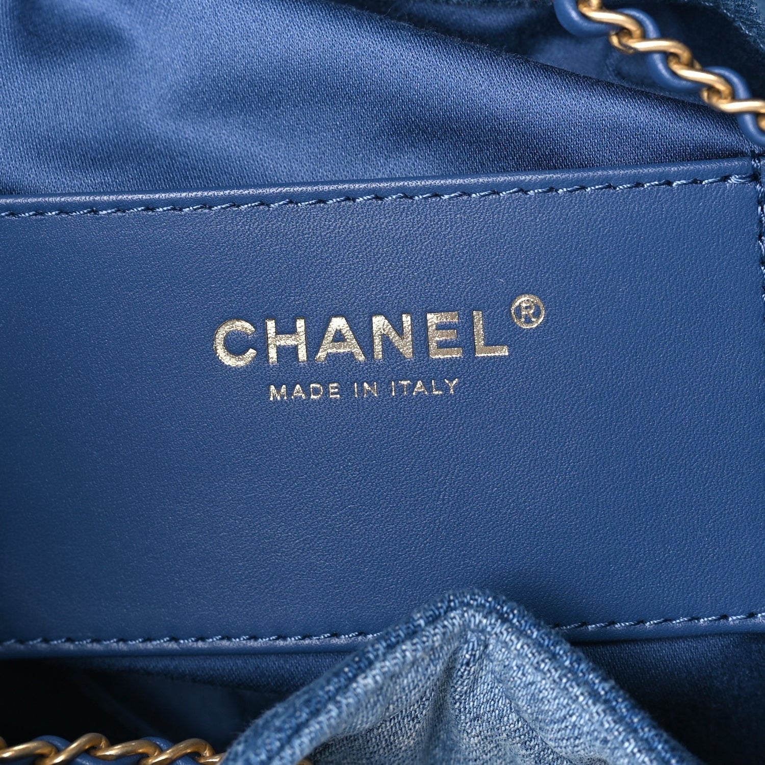 Chanel Washed Denim Quilted Small  25 Handbag Blue 5 of 7