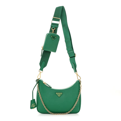 Prada Saffiano Lux Re-Edition 2005 Shoulder Bag Mango 1 of 12