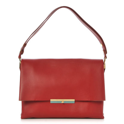 Celine Calfskin Blade Flap Bright Red 1 of 8