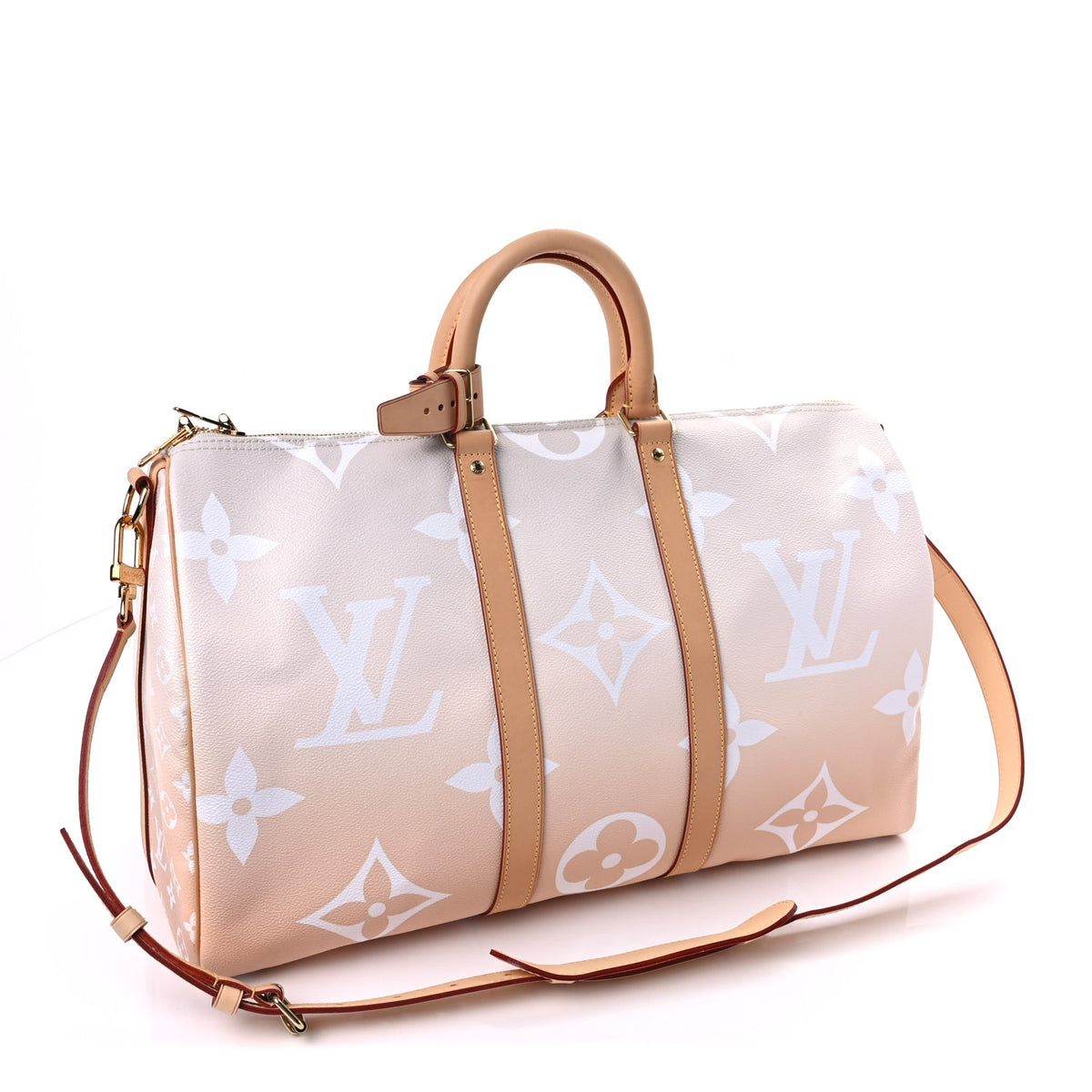 Louis Vuitton Monogram Giant By The Pool Keepall Bandouliere 45 Brume 2 of 8