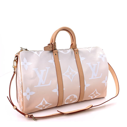 Louis Vuitton Monogram Giant By The Pool Keepall Bandouliere 45 Brume 2 of 8