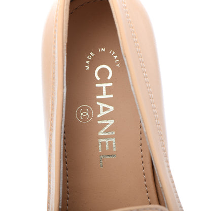 Chanel Lambskin CC Loafers 38 Beige 7 of 8