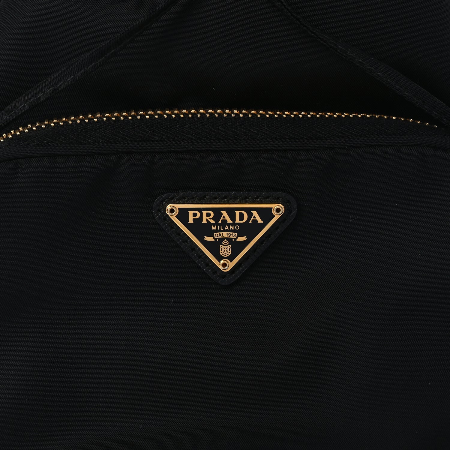 Prada Saffiano Tessuto Nylon Mini Bucket Crossbody Bag Black 12 of 14