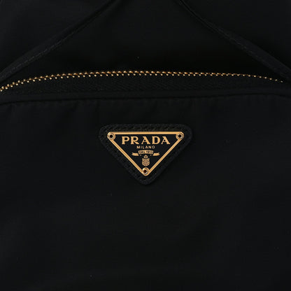 Prada Saffiano Tessuto Nylon Mini Bucket Crossbody Bag Black 12 of 14