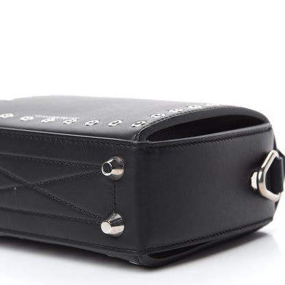 Alexander McQueen Fine Grain Goatskin Perforated Box Shoulder Bag 16 Black 7 of 11