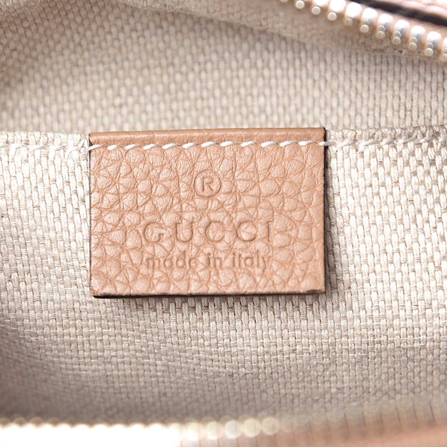 Pebbled Calfskin Small Soho Disco Bag Camelia