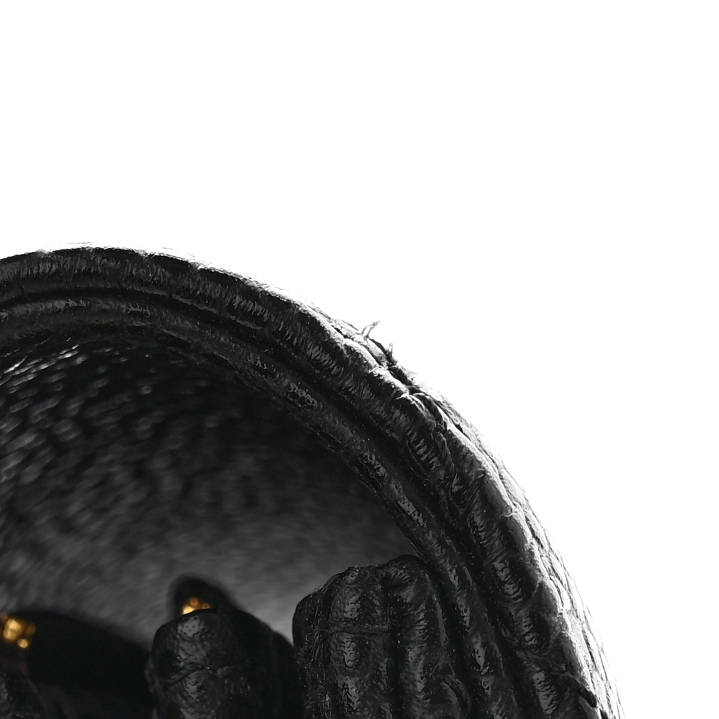 Caviar Quilted Large Gusset Flap Wallet Black