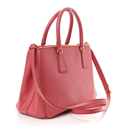 Prada Saffiano Medium Galleria Double Zip Tote Peonia 2 of 21