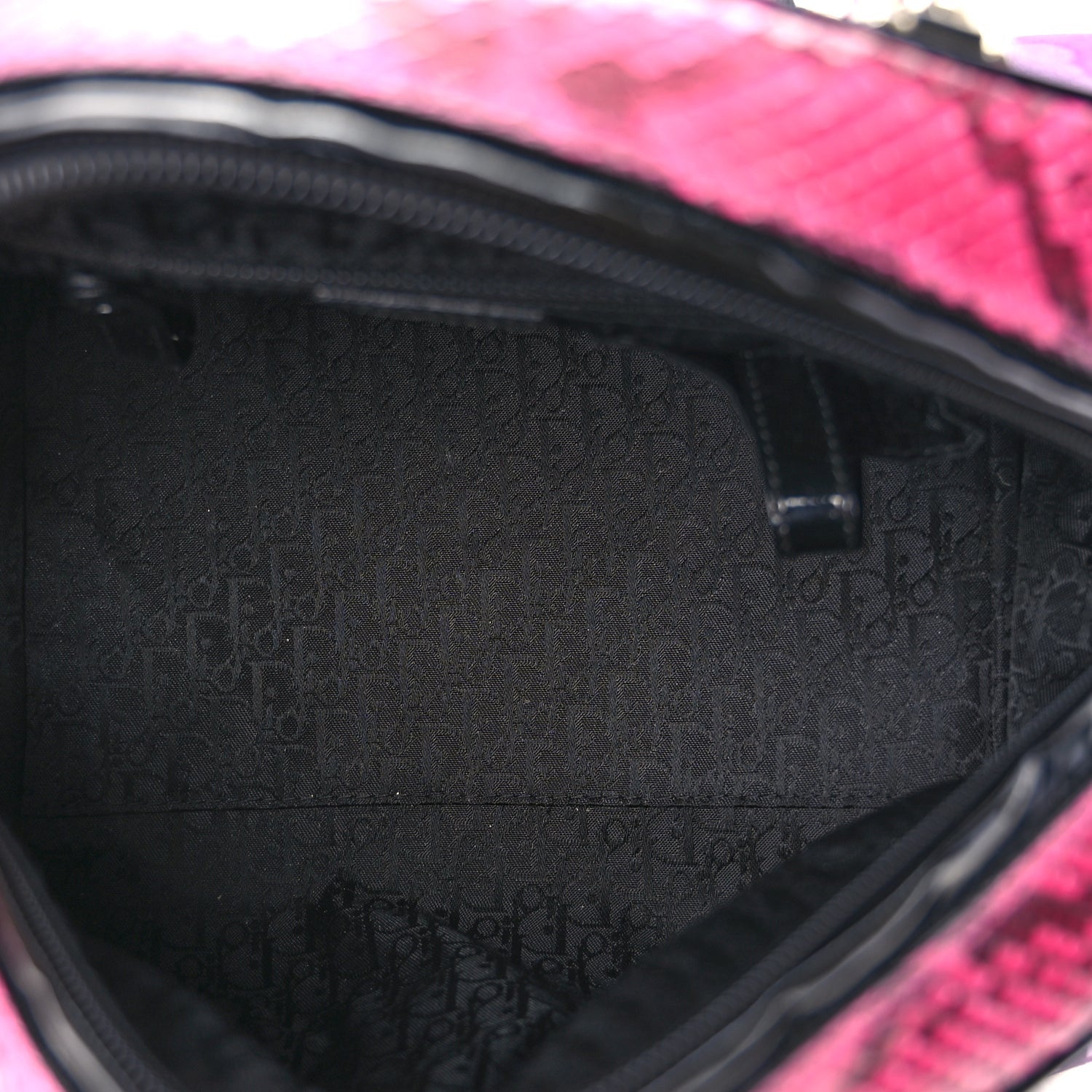Christian Dior Snakeskin Leopard Gambler Dice Bowler Pink 4 of 9