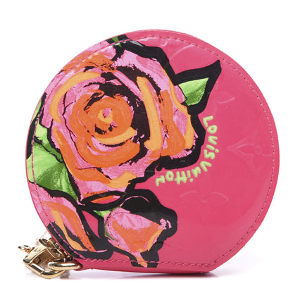 Louis Vuitton Vernis Roses Chapeau Coin Purse Rose Pop 1 of 6