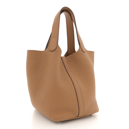 Hermes Taurillon Clemence Picotin Lock 18 PM Biscuit 3 of 13