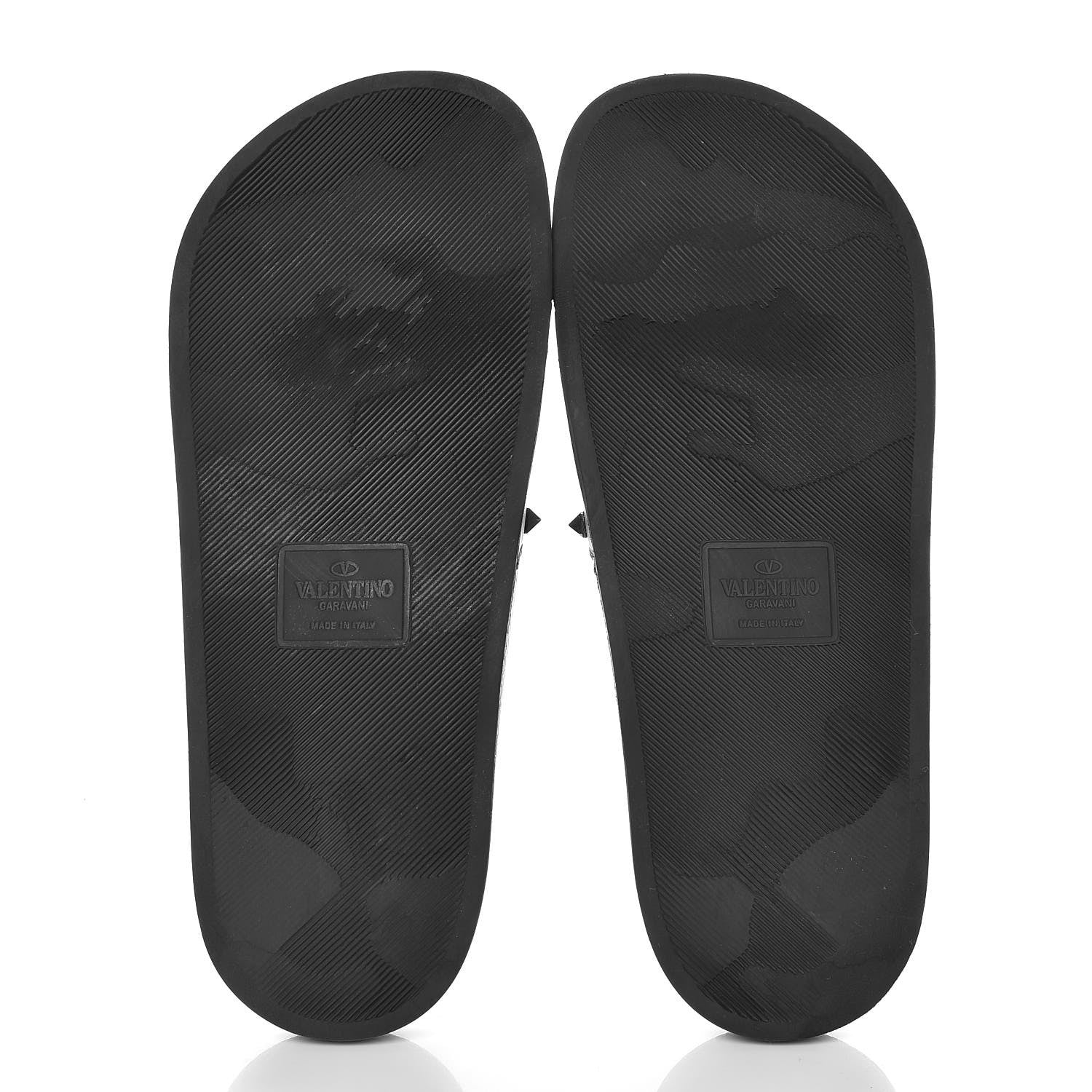 Valentino Garavani Rubber Rockstud Slide Sandals 41 Black 7 of 16