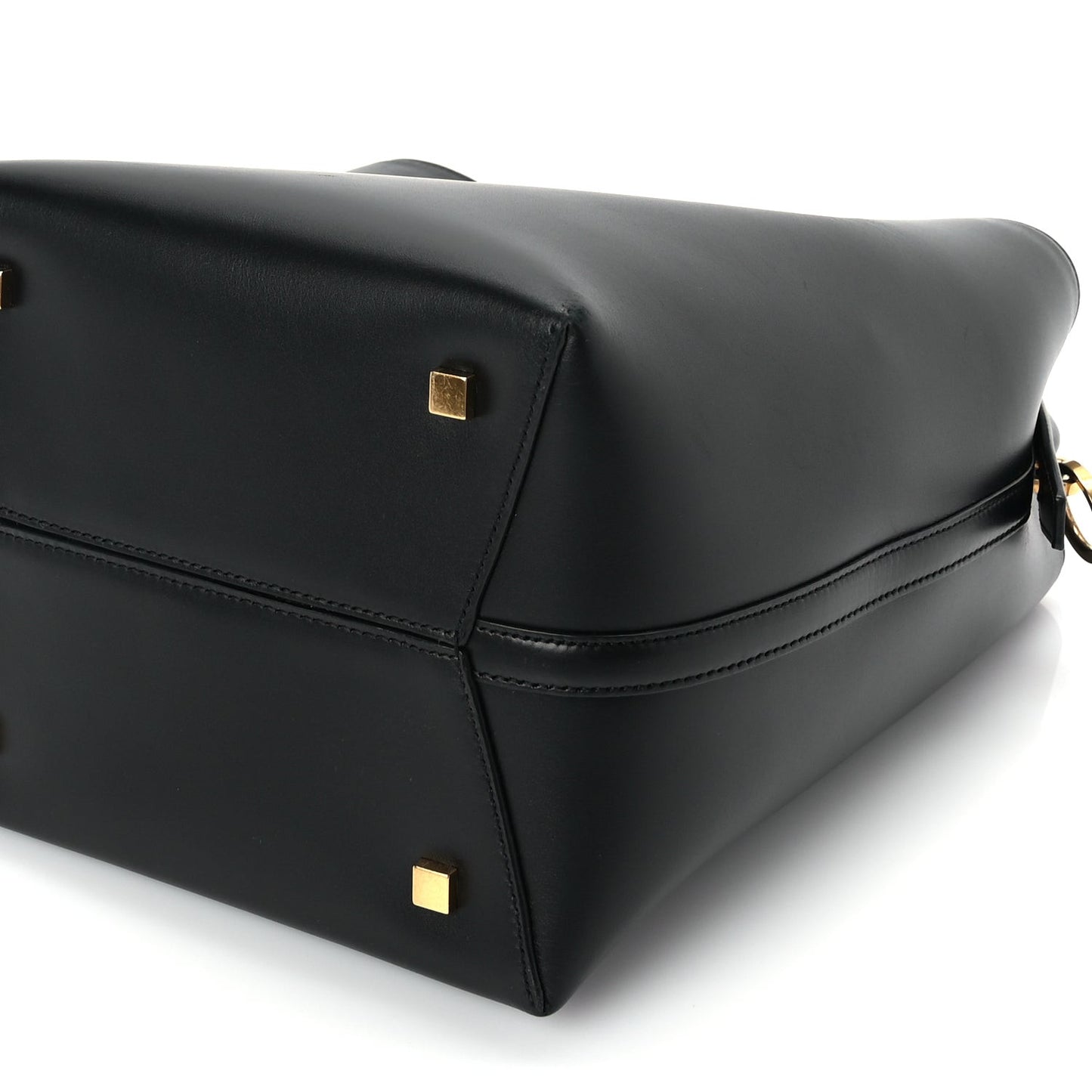 Shiny Calfskin Le 37 Small Bucket Bag  Black