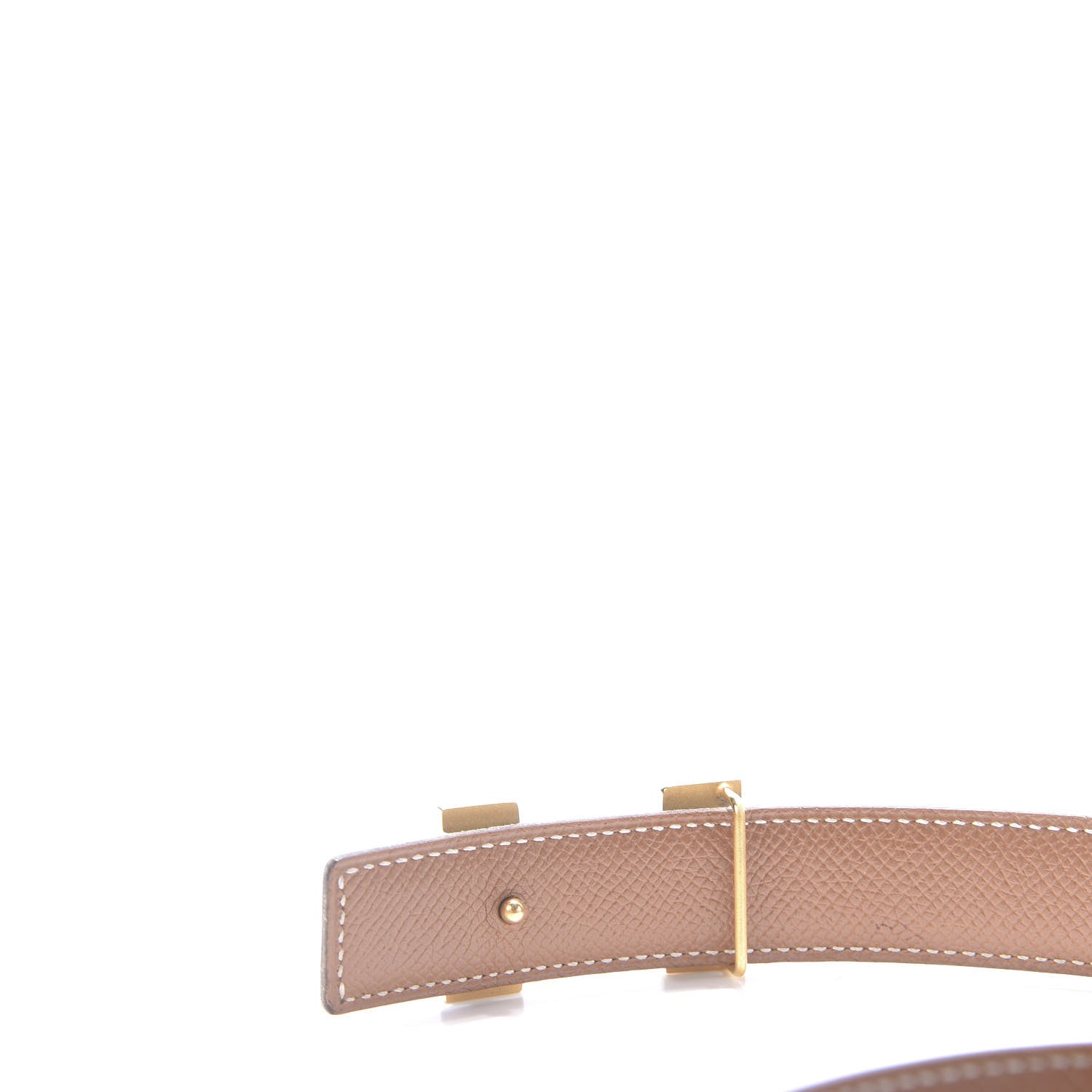 Hermes Box Courchevel 24mm Constance H Belt 75 Gold Black 3 of 6