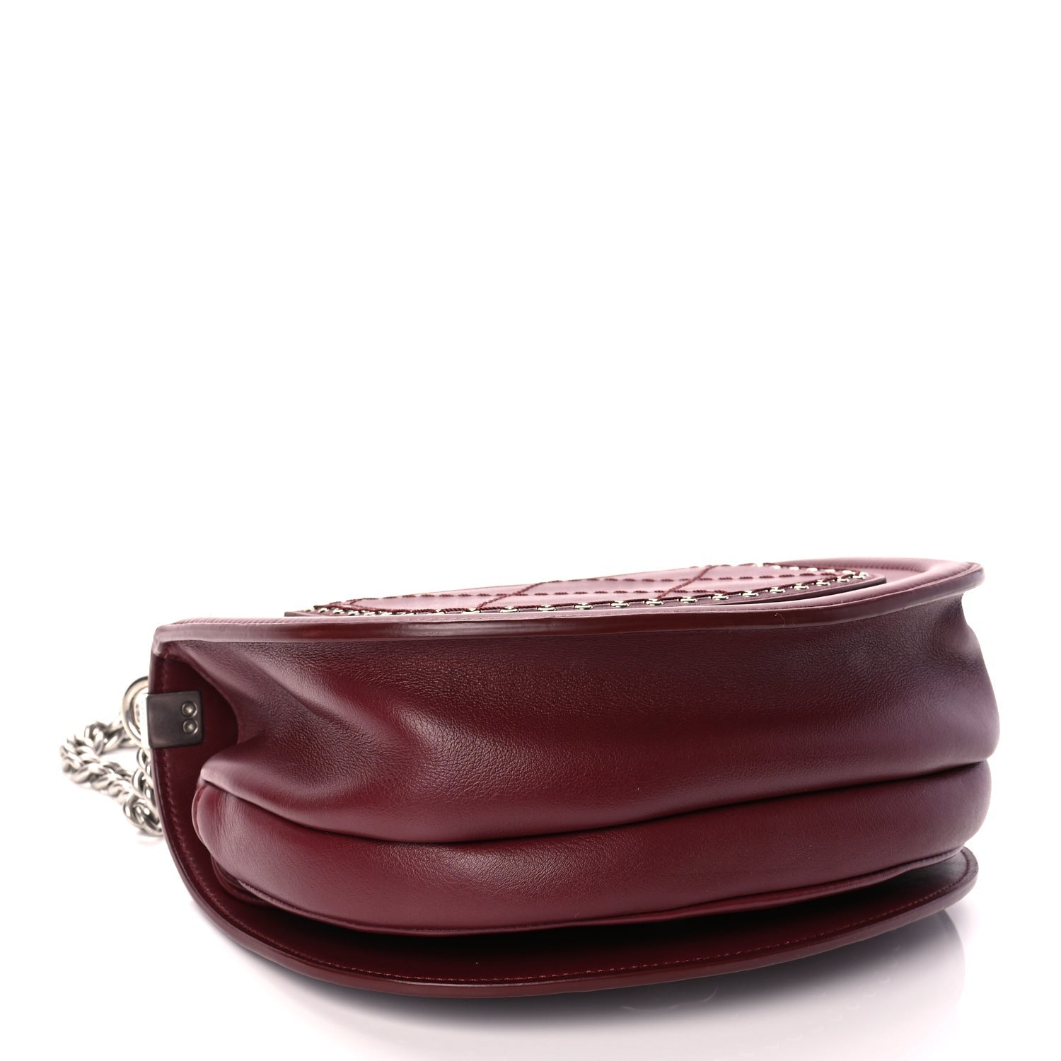 Chanel Calfskin Coco Eyelets Small Flap Bag  Red 3 of 9