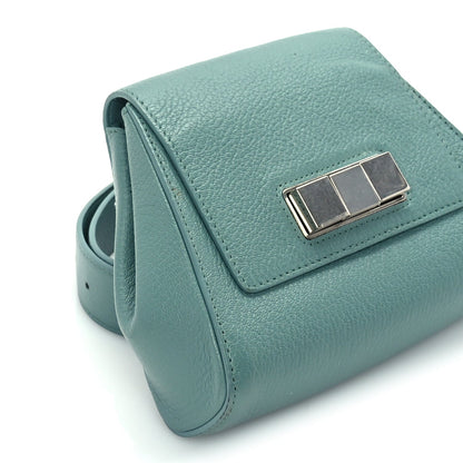 Bottega Veneta Grained Calfskin Geometric Belt Bag Storm 7 of 8