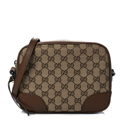 Gucci Monogram Mini Bree Messenger Bag Beige Tabacco 1 of 11