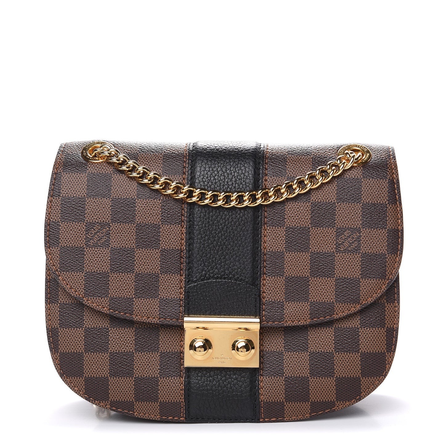 Damier Ebene Cuir Taurillon Wight Black