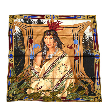 Hermes Silk Wako Ni Scarf 90 Multicolor 1 of 5