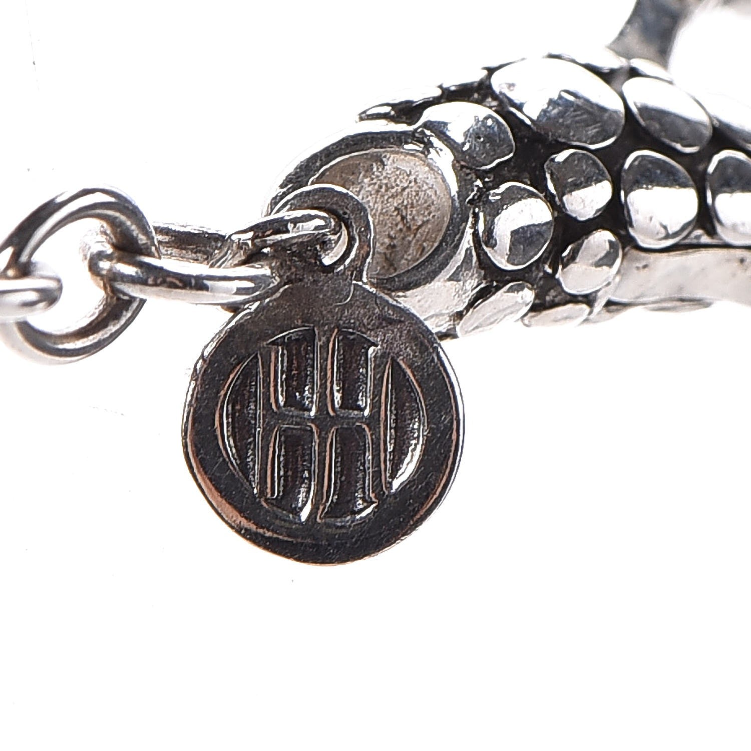 John Hardy Sterling Silver Malachite Dot Station Necklace 5 of 6