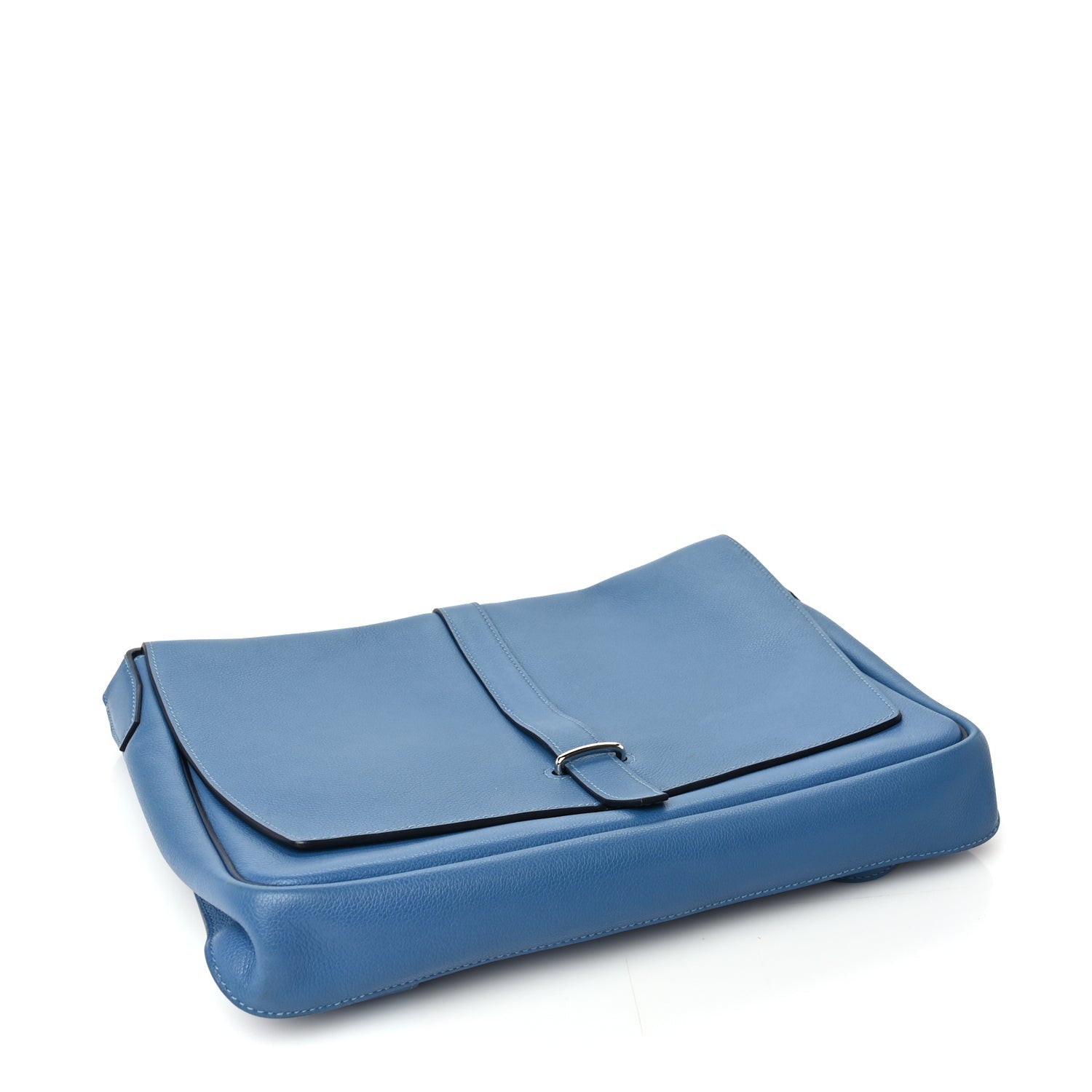 Hermes Evercolor Steve Light Messenger Blue Jean 3 of 8
