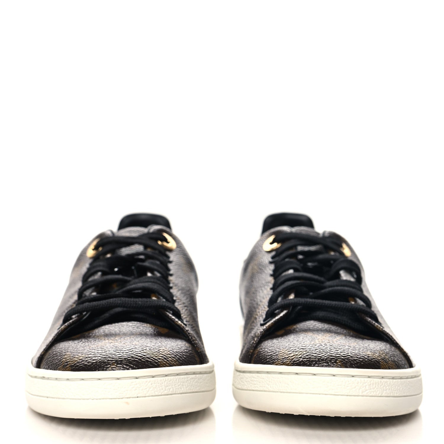 Louis Vuitton Patent Monogram Frontrow Sneakers 3 of 7