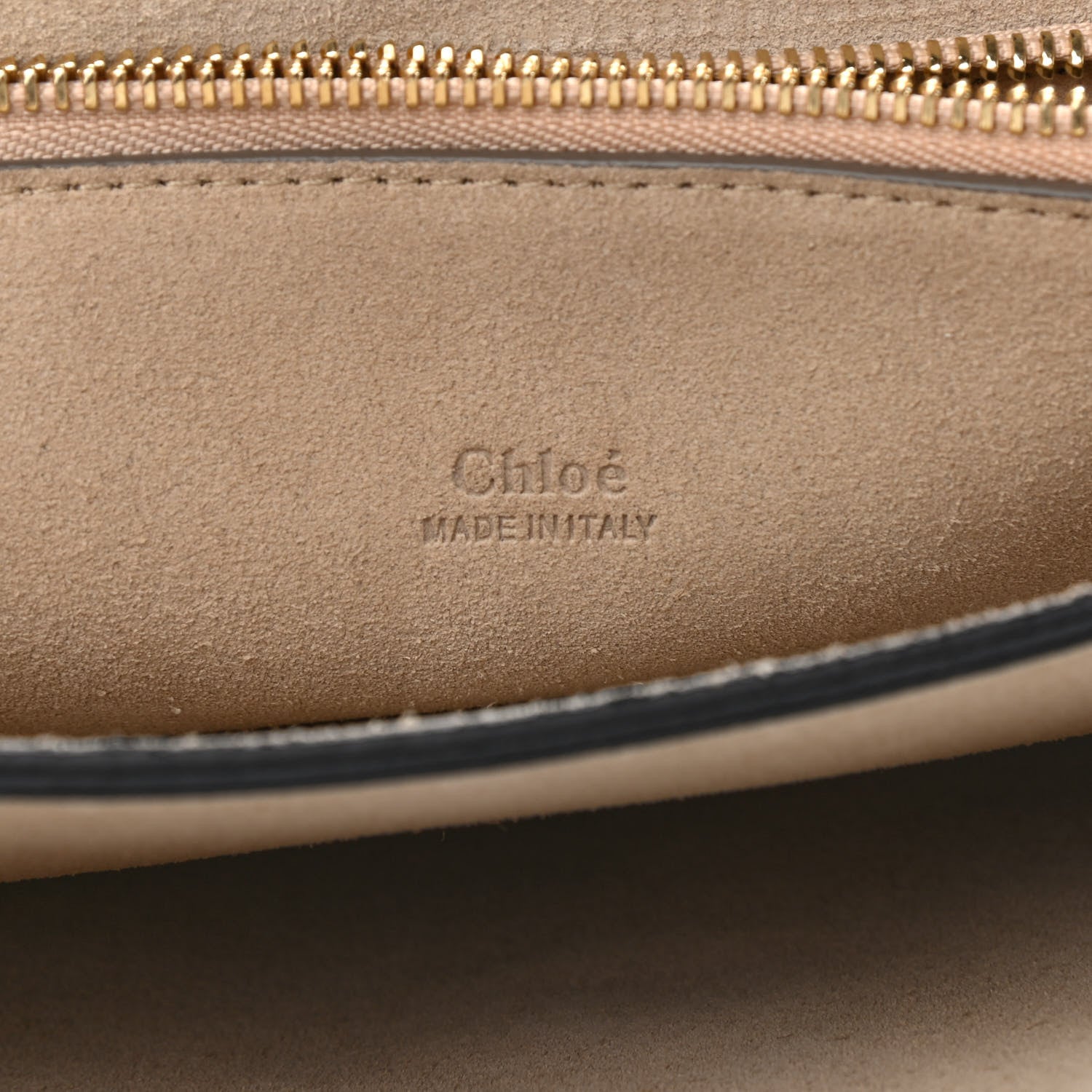 Chloe Suede Calfskin Medium Faye Shoulder Bag Carbon Grey 5 of 10
