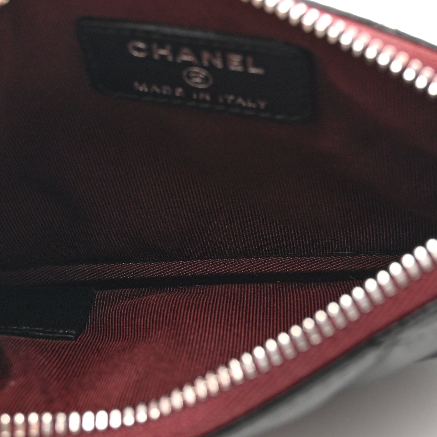 Chanel Lambskin Quilted Small Cosmetic Case Black 5 of 7