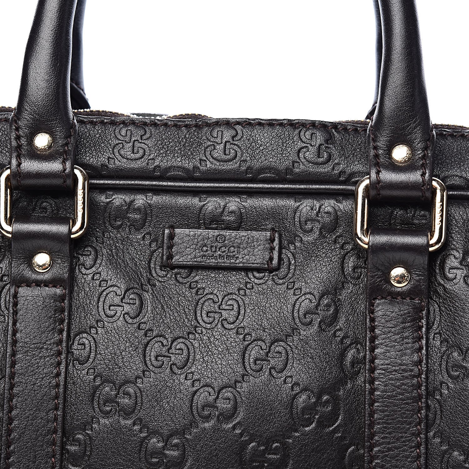 Gucci Guccissima Medium Briefcase Chocolate 14 of 14