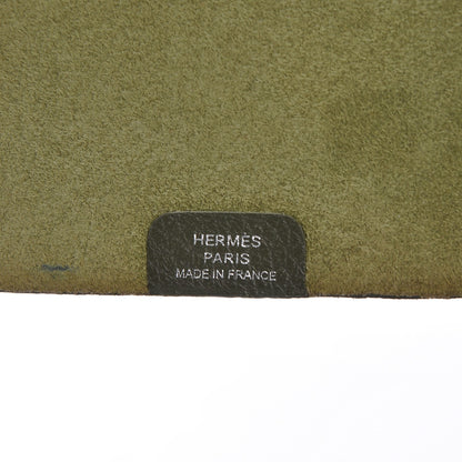 Hermes Togo Ulysse MM Notebook Cover Vert Olive 6 of 9