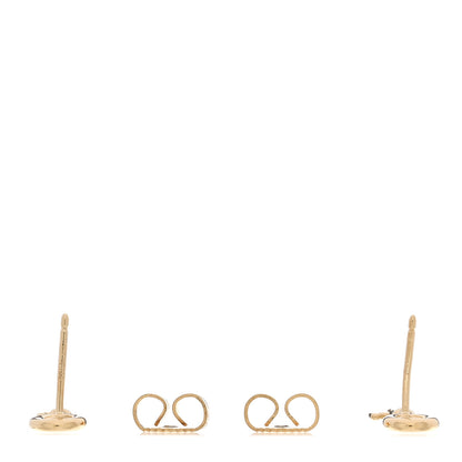 Tiffany 18K Yellow Gold Mini Key Earrings 3 of 4