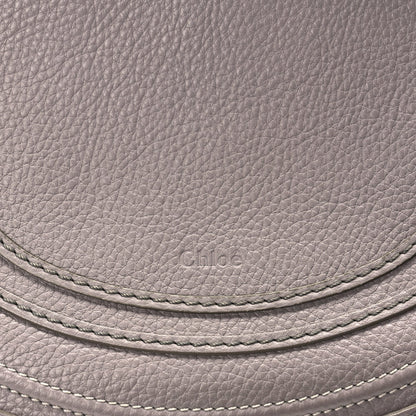 Chloe Grained Calfskin Medium Marcie Saddle Bag Cashmere Grey 6 of 8