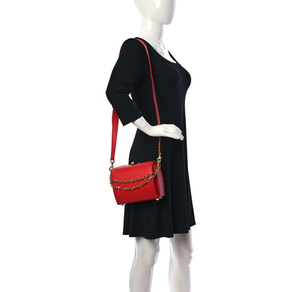 Alexander McQueen Fine Grain Goatskin Box Shoulder Bag 19 Red 3 of 9