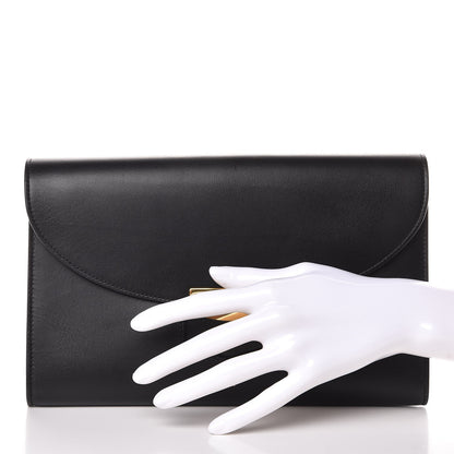 Celine Smooth Calfskin Trotteur Clutch Black 2 of 7
