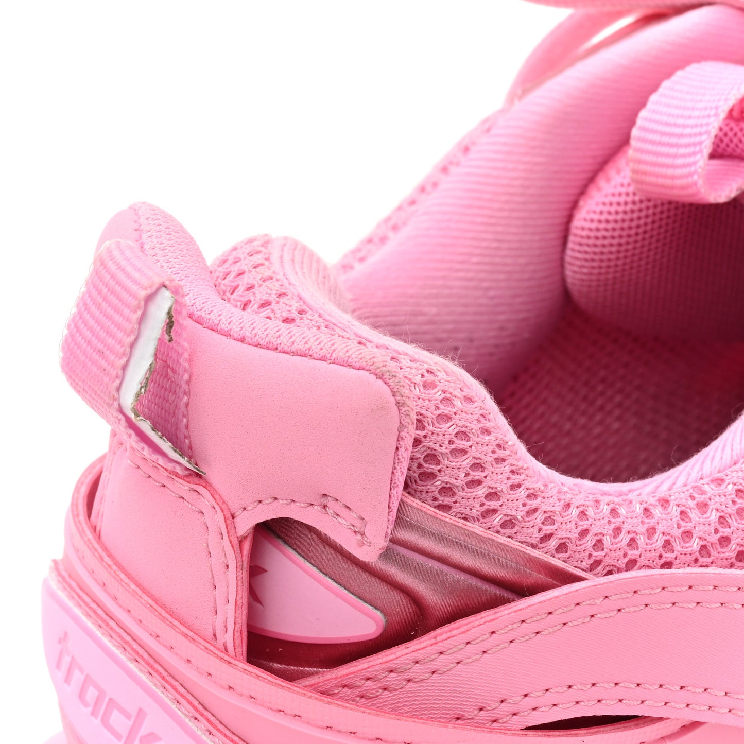 Mesh Nylon Womens Track Sneakers 41 Pink