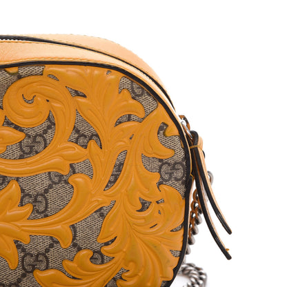 Gucci GG Supreme Monogram Arabesque Mini Chain Shoulder Bag Beige Yellow 18 of 21