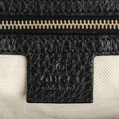 Gucci Calfskin Vintage Web Medium Boston Black 5 of 8