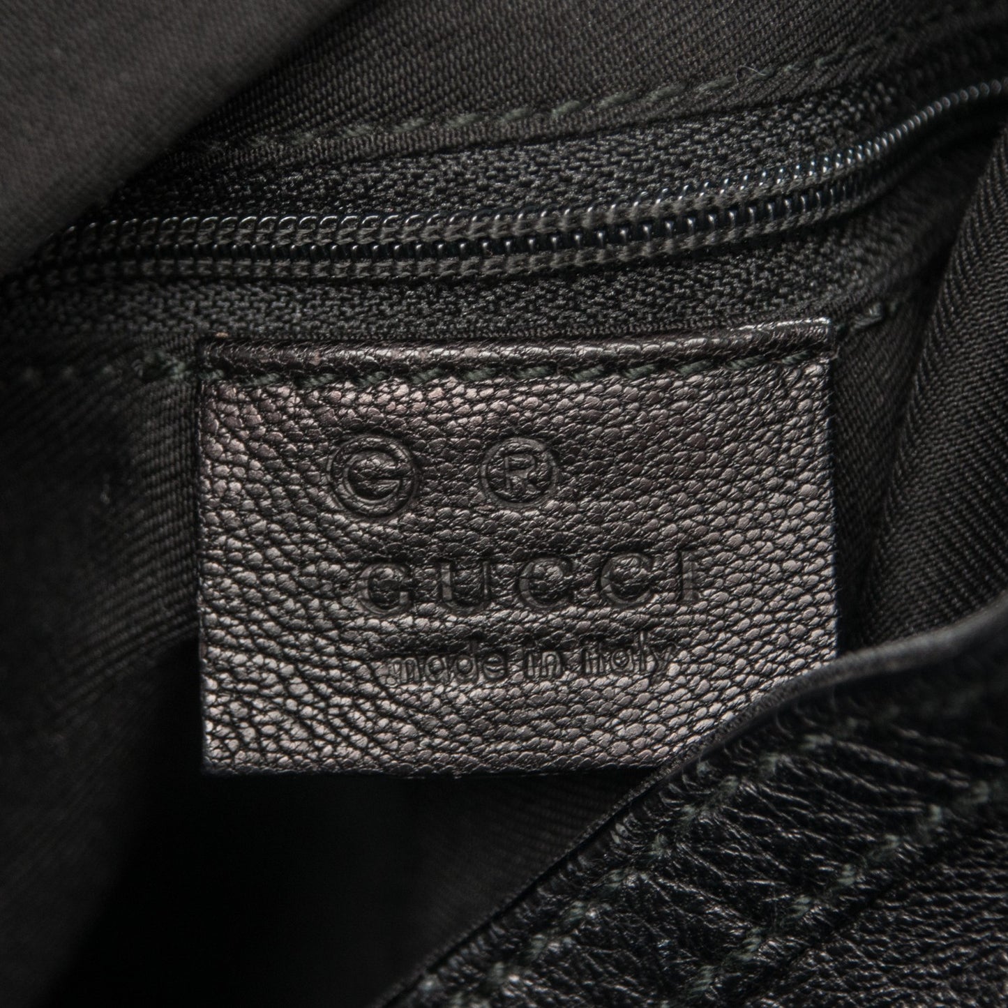 Guccissima Large Full Moon Tote Black