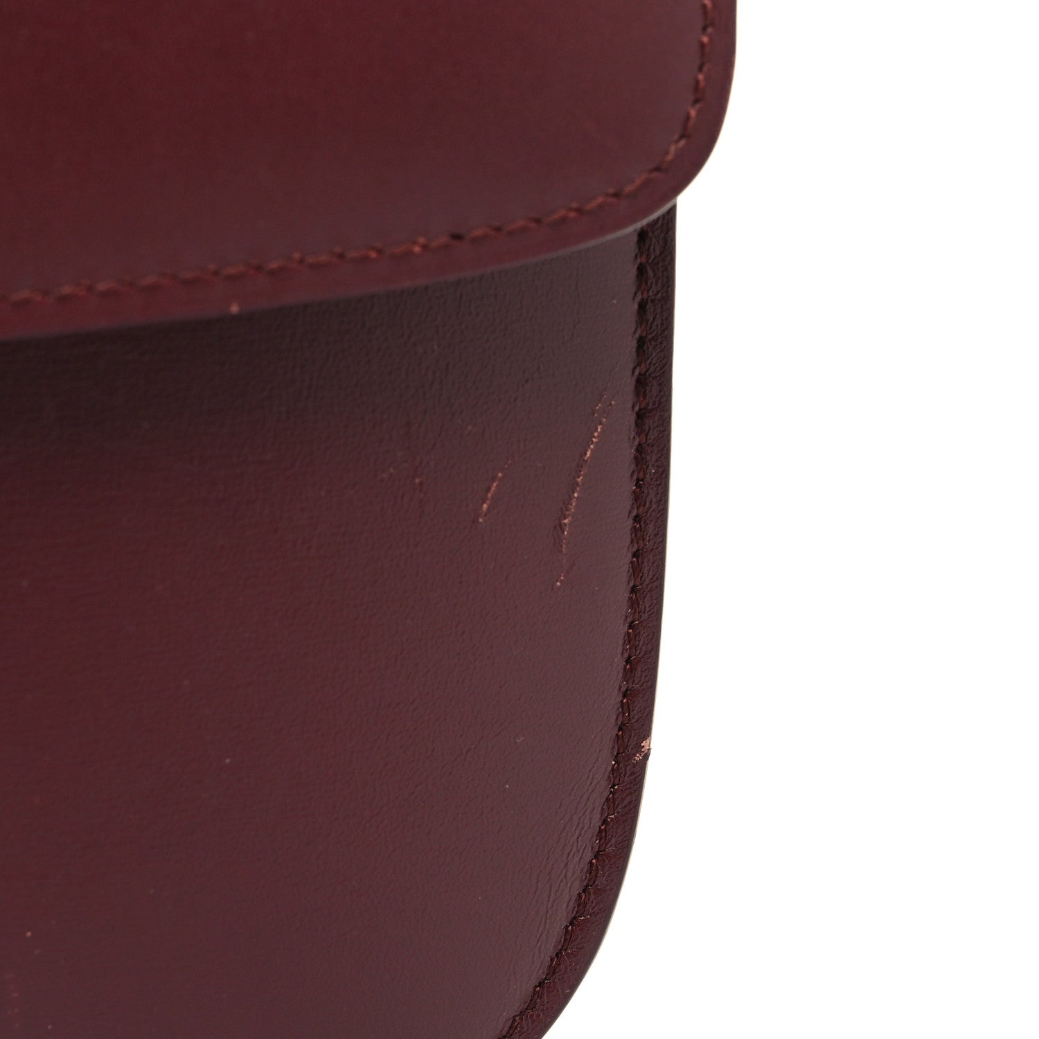 Celine Box Calfskin Medium Classic Box Flap Bag Burgundy 12 of 15