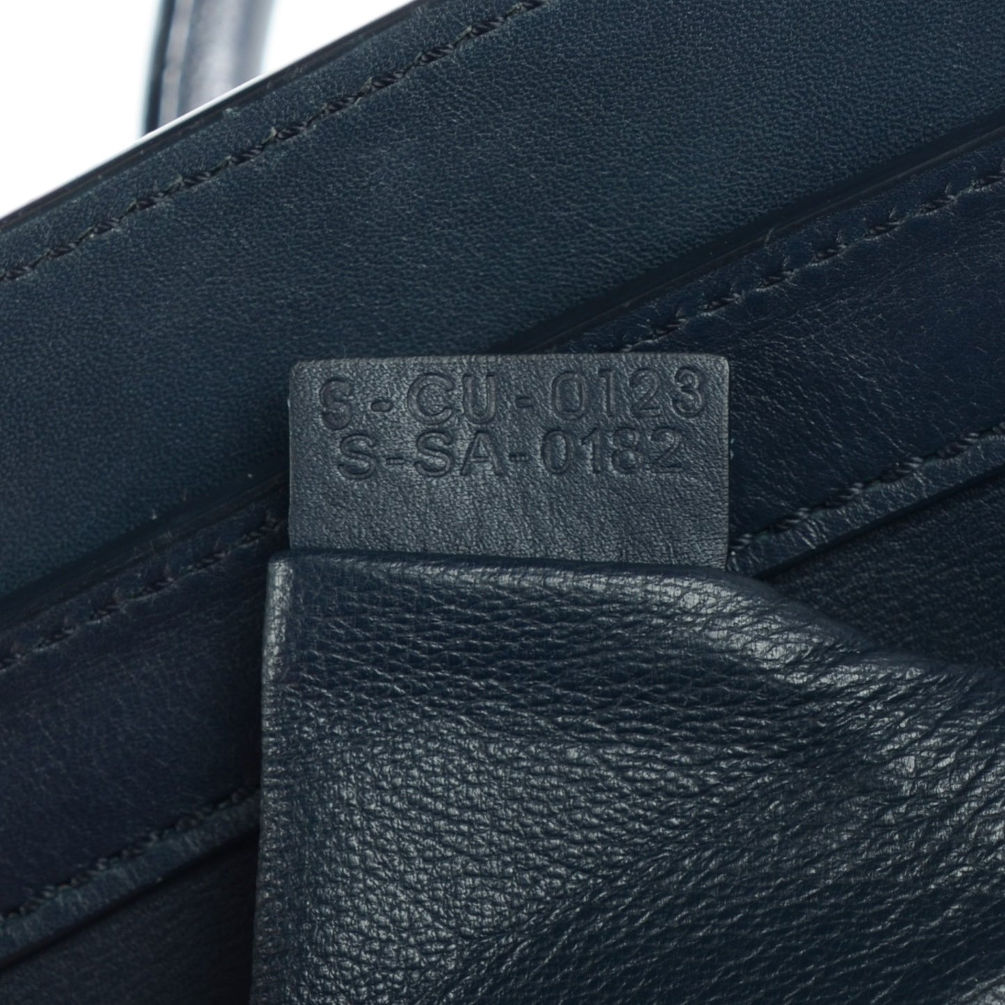 Smooth Calfskin Micro Luggage Navy Blue